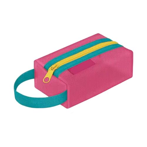 Tragbare Toilettenartikel-Aufbewahrungstaschen, Reißverschluss, Nylon-Tasche, Reise-Kosmetik-Organizer-Tasche für Büro, Schule, modischer Schreibtisch-Organizer, J von LfrXtra