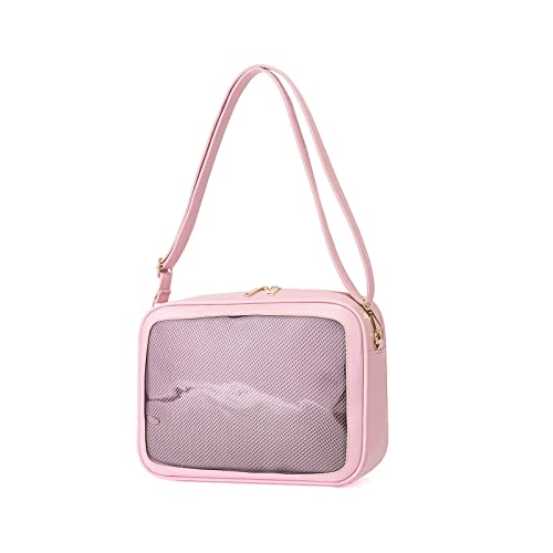 Weibliche Süße Reise Handtasche Mädchen Umhängetasche Frauen Transparente Tasche Tasche Mit Verstellbarem Schultergurt von LfrXtra