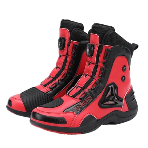 Dirt-Bike-Stiefel for Herren, lange Abschnitte, schützende, verstärkte Festigkeitsschuhe, wasserdichte, rutschfeste, bequeme Dirt-Bike-Stiefel, geeignet for Four Seasons-Motorrad-Reiseausrüstung, Knig von Lfzhjzc