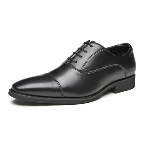 Lfzhjzc Herren-Lederschuhe, klassisches Paar for formelle Anlässe (Color : Black, Size : 38 EU) von Lfzhjzc