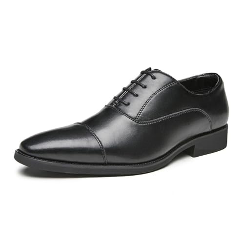 Lfzhjzc Herren-Lederschuhe, klassisches Paar for formelle Anlässe (Color : Black, Size : 39 EU) von Lfzhjzc