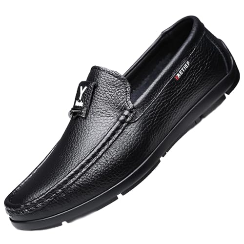 Lfzhjzc Herren-Slip-On-Loafer, Klassische Herren-Loafer und Slip-Ons (Color : Black, Size : 38 EU) von Lfzhjzc