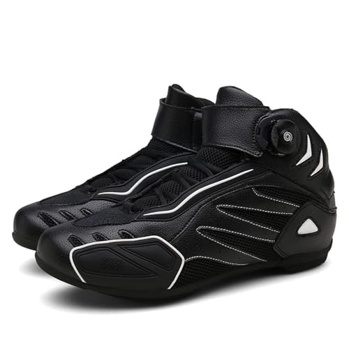 Lfzhjzc Reitstiefel, Knöchelunterstützung große Motocross -Stiefel, Straßenländer im Freien im Freien im Freien mit Motorradschuhen für alle, die Motorräder lieben(Color:Black,Size:38 EU) von Lfzhjzc