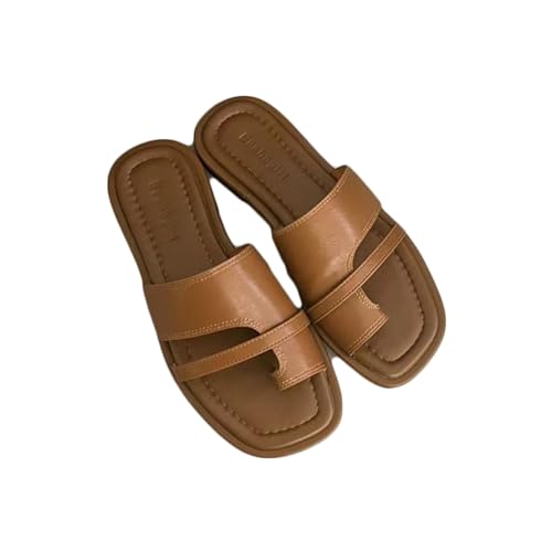 Sommer Fußkorrektur Flip Flops Damen, Bequeme Große Zehen Hallux Valgus Sandale, Freizeit Bunion Splints Sandale, Für Bunion Corrector(Brown,38 EU) von Lfzhjzc