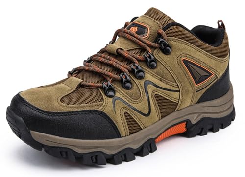 Herren Wanderschuhe Outdoor-Schuhe Leichte & Bequeme Wanderstiefel für Klettern wasserdicht mit Rutschfester Sohne Camping Trekking Stoßdämpfende Dicke Sohle Größe 6-10 von Lglmqxtm