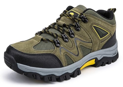 Herren Wanderschuhe Outdoor-Schuhe Leichte & Bequeme Wanderstiefel für Klettern wasserdicht mit Rutschfester Sohne Camping Trekking Stoßdämpfende Dicke Sohle Größe 6-10 von Lglmqxtm