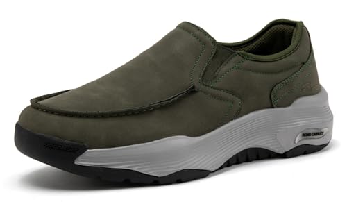 Lglmqxtm Herren Wildleder Loafer Leichte Bequeme Slip-On Halbschuhe mit Flacher Sohle - Atmungsaktive Business Schuhe für Büro & Freizeit Größe39-83 von Lglmqxtm