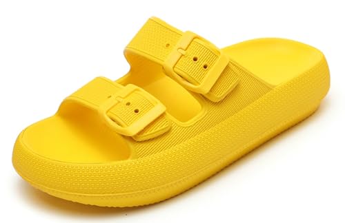 Lglmqxtm Sommer Damen Weiche Sohle Sandalen Cozy Slides Dicke Sohle Hausschuhe Dusche Sandalen Strand Schuhe von Lglmqxtm