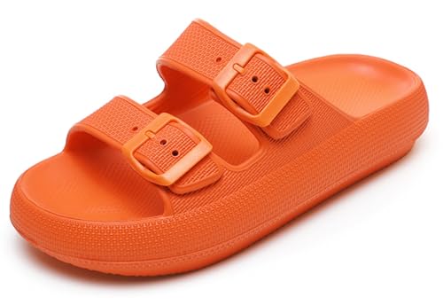 Lglmqxtm Sommer Damen Weiche Sohle Sandalen Cozy Slides Dicke Sohle Hausschuhe Dusche Sandalen Strand Schuhe von Lglmqxtm