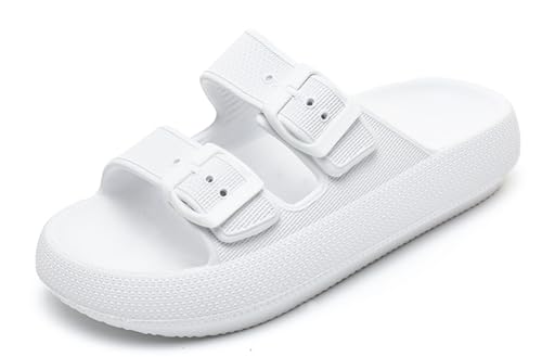 Lglmqxtm Sommer Damen Weiche Sohle Sandalen Cozy Slides Dicke Sohle Hausschuhe Dusche Sandalen Strand Schuhe von Lglmqxtm
