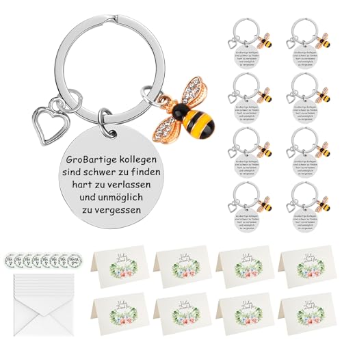 LgowithU 8 Sets Schlüsselanhänger für Kollegin Abschiedsgeschenk, Abschiedsgeschenk Kollegen Set, Dem Segen der Freundschaft, Glücksbringer Mit Grußkarte und Umschlag LgowithU 8 Sets Schlüsselanhänger für Kollegin Abschiedsgeschenk, Abschiedsgeschenk Kollegen Set, Dem Segen der Freundschaft, Glücksbringer Mit Grußkarte und Umschlag von LgowithU