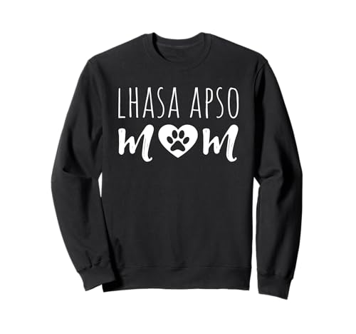 Lhasa Apso Mama Hund Mutter Besitzer Lhasa Apso Mama Großmutter Sweatshirt von Lhasa Apso Lover Family Apparel