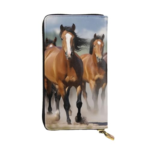 Lhbwcvn Geldbörse für Damen und Herren, Clutch, RFID-blockierend, Leder, große Kapazität, Geldbörse, Kreditkartenhalter, Geldtasche mit Reißverschluss, Handyhalter, lange Reisegeldbörse, schwarz, von LHBWCVN