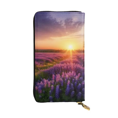 Lhbwcvn Geldbörse für Damen und Herren, Clutch, RFID-blockierend, Leder, große Kapazität, Kreditkartenhalter, Geldtasche mit Reißverschluss, Handyhalter, lange Reisegeldbörse, Schwarz, Schwarz , von Lhbwcvn