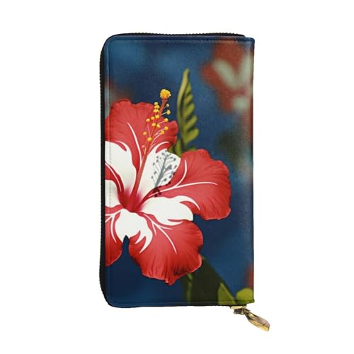 Lhbwcvn Hawaii-Blumen-Geldbörse für Damen und Herren, Clutch, RFID-blockierend, Leder, große Kapazität, Geldbörse, Kreditkartenhalter, Geldtasche mit Reißverschluss, Handyhalter, lange Reisegeldbörse, Lhbwcvn Hawaii-Blumen-Geldbörse für Damen und Herren, Clutch, RFID-blockierend, Leder, große Kapazität, Geldbörse, Kreditkartenhalter, Geldtasche mit Reißverschluss, Handyhalter, lange Reisegeldbörse, von LHBWCVN