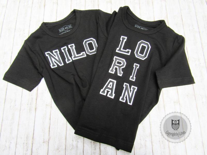 Ab 12, 95 Euro Kinder-T-Shirt Mit Namen - Schwarz Größenwahl. Individualisierbar Ab 12, 95 Euro Kinder-T-Shirt Mit Namen - Schwarz Größenwahl. Individualisierbar von LiAnnKunterbunt