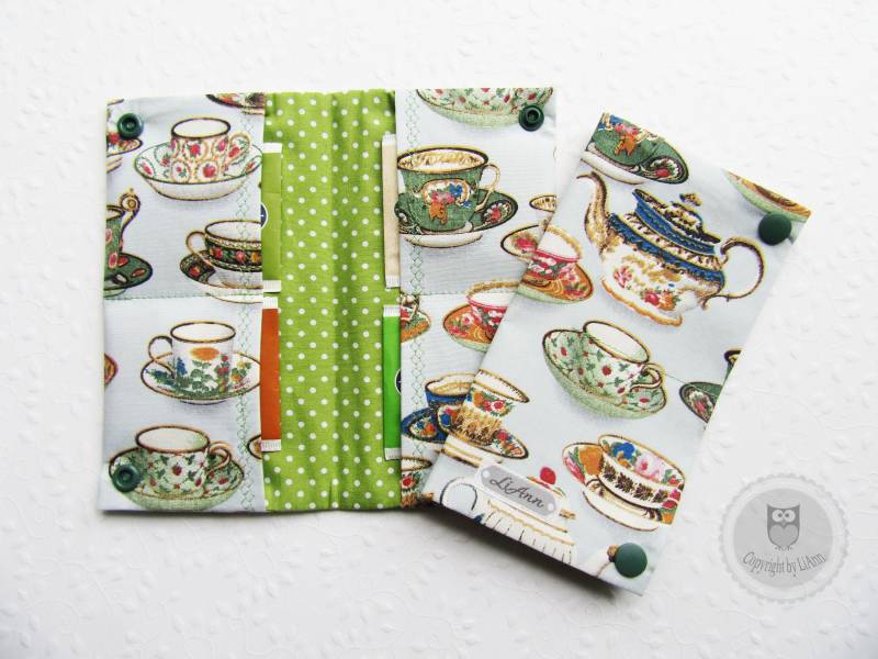 Teebeutel-Etui - Teegeschirr von LiAnnKunterbunt