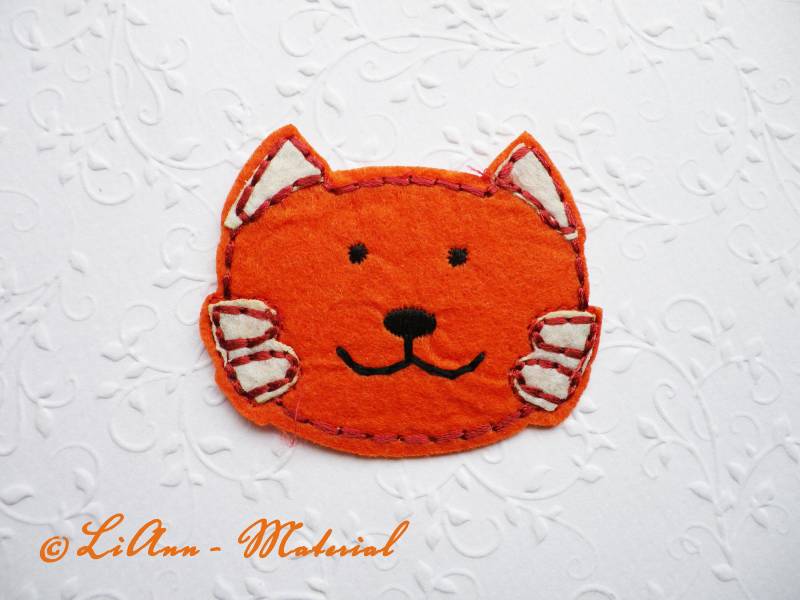 1 Bügelbild Applikation Katze/Tiger von LiAnnMaterial
