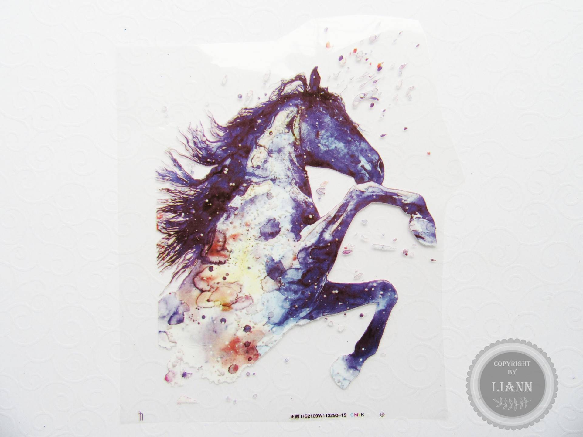 1 Bügelbild Patch Pferd Schimmel - Aufbügeln Und Fertig, Auch Auf Schwarz 1 Bügelbild Patch Pferd Schimmel - Aufbügeln Und Fertig, Auch Auf Schwarz von LiAnnMaterial