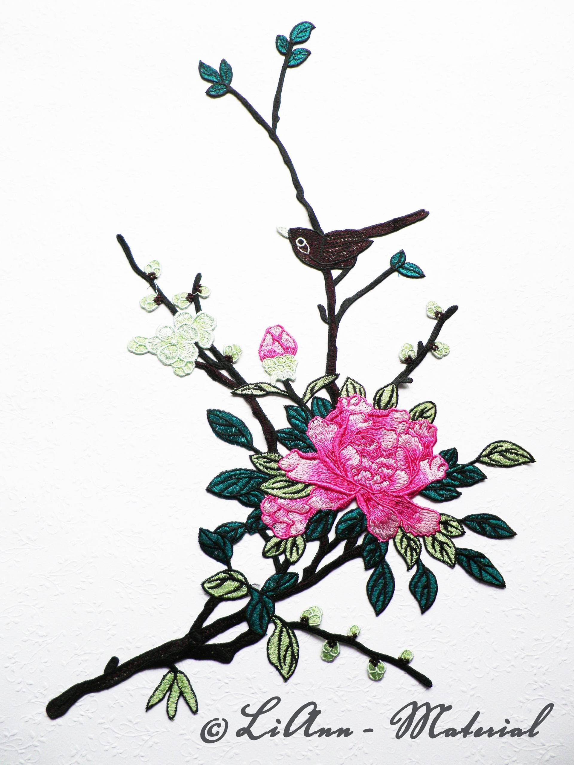 1 Große Applikation Stickerei Vogel 1 Große Applikation Stickerei Vogel von LiAnnMaterial