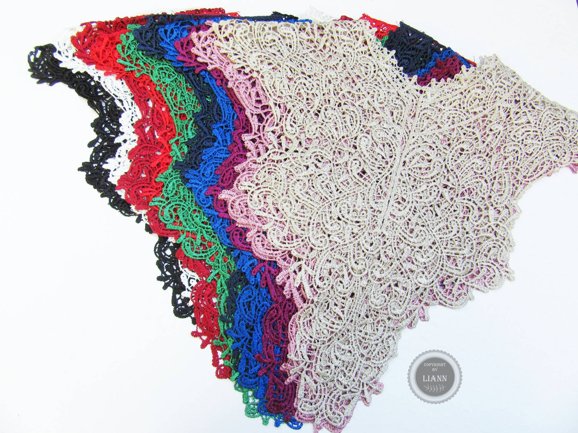 1 Große Doppelseitige Applikation Stickerei Spitzeneinsatz, Farbwahl Blau Beige Rot Dunkelrot Altrosa Grün Marine Schwarz Weiß Brombeer 1 Große Doppelseitige Applikation Stickerei Spitzeneinsatz, Farbwahl Blau Beige Rot Dunkelrot Altrosa Grün Marine Schwarz Weiß Brombeer von LiAnnMaterial