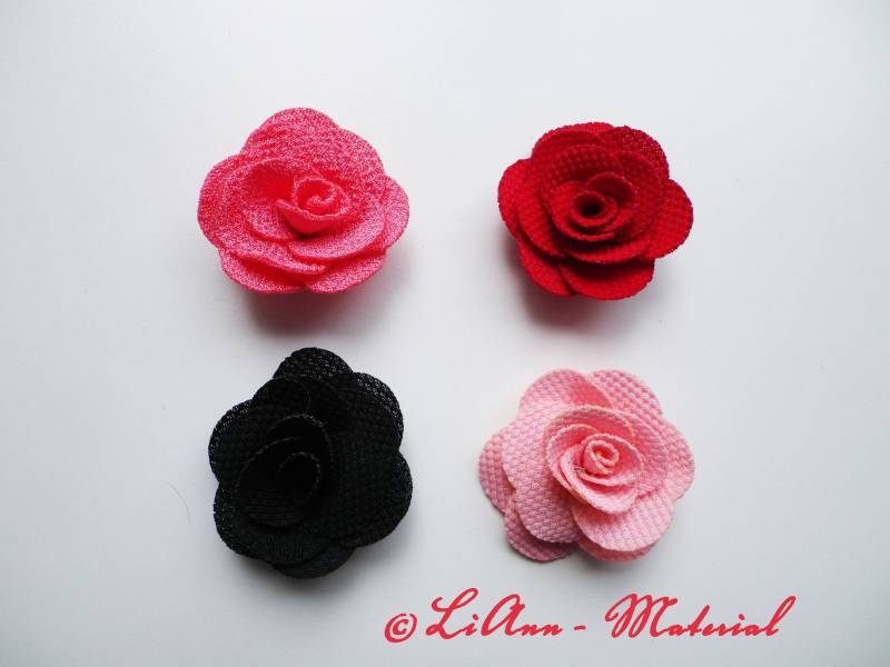 1 Jersey-Rose, Ca. 3, 5-4 cm, Farbwahl von LiAnnMaterial