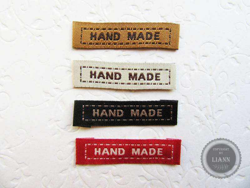 10 Aufnäher "Handmade", Farbwahl 10 Aufnäher "Handmade", Farbwahl von LiAnnMaterial