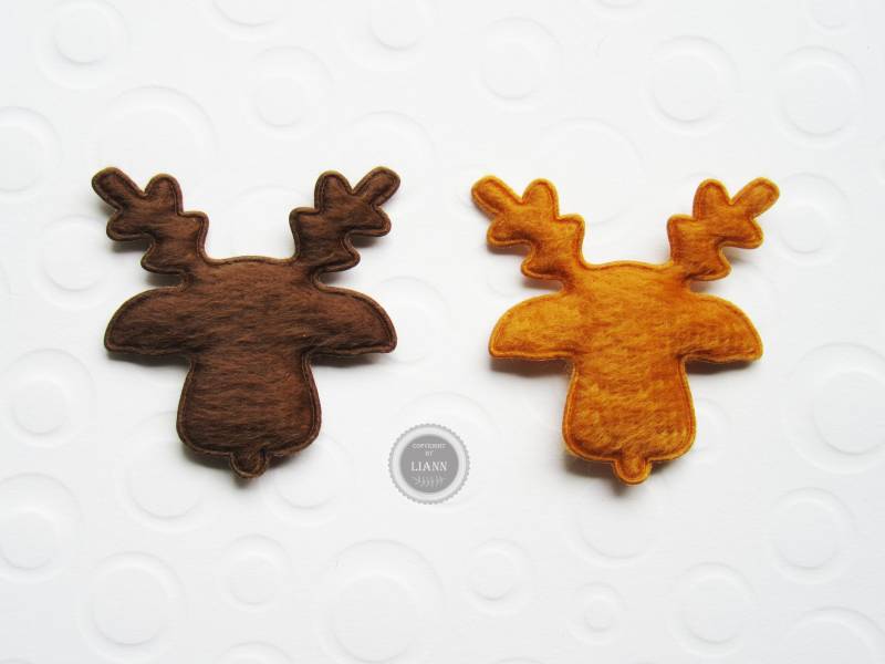 4 Applikationen Rentiere/Elche, Dunkelbraun Oder Mittelbraun 4 Applikationen Rentiere/Elche, Dunkelbraun Oder Mittelbraun von LiAnnMaterial