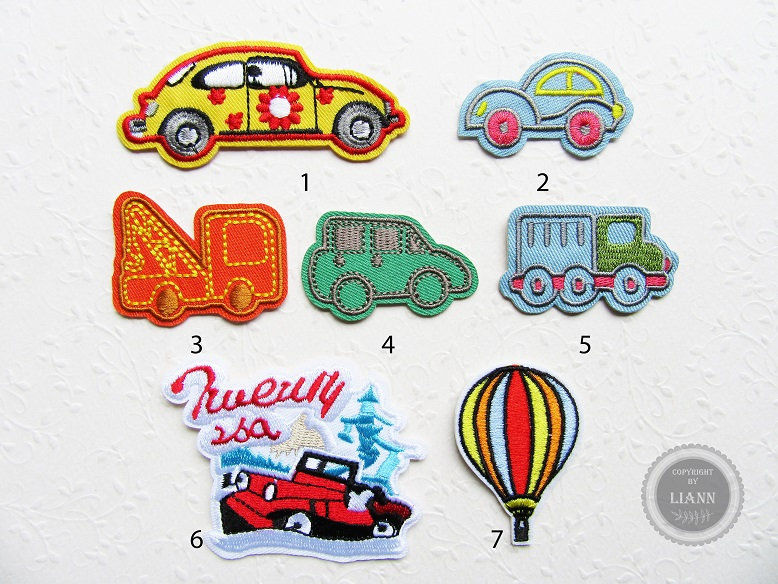 Ab 1, 50 Euro 1 Kleine Applikation Bügelbild Fahrzeuge, Auswahl Pkw, Lkw, Abschlepper, Heißluftballon Ab 1, 50 Euro 1 Kleine Applikation Bügelbild Fahrzeuge, Auswahl Pkw, Lkw, Abschlepper, Heißluftballon von LiAnnMaterial