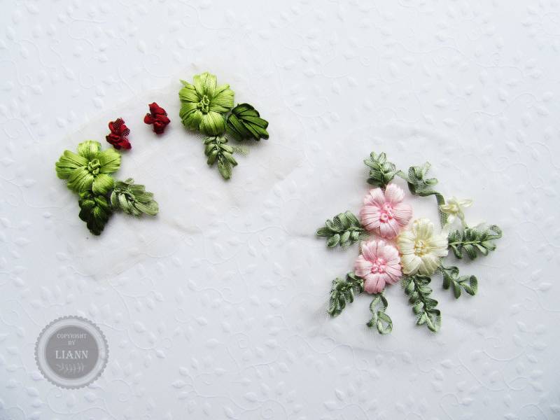 Ab 3, 90 Euro 1 Oder 2 Kleine Stickerei Applikation Blüten, Auswahl Grün Rosa Ab 3, 90 Euro 1 Oder 2 Kleine Stickerei Applikation Blüten, Auswahl Grün Rosa von LiAnnMaterial