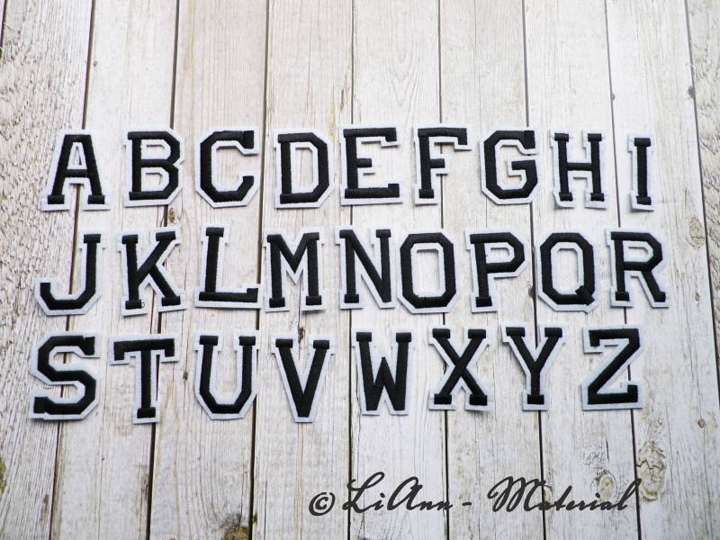 stickerei-Buchstaben Zum Aufbügeln A-Z, Set Oder Einzeln stickerei-Buchstaben Zum Aufbügeln A-Z, Set Oder Einzeln von LiAnnMaterial