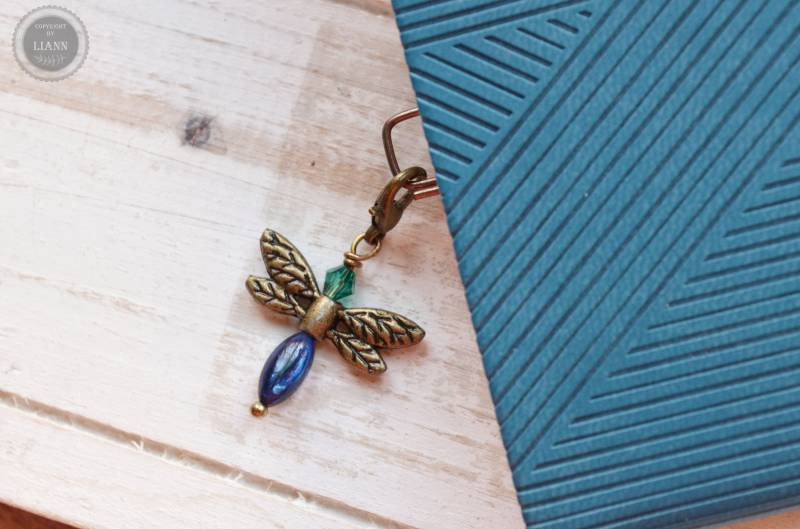 Charm-Anhänger - Aqua-Libelle von LiAnnSchmuck