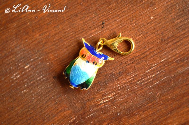 Charm-Anhänger - Bunte Eule von LiAnnSchmuck