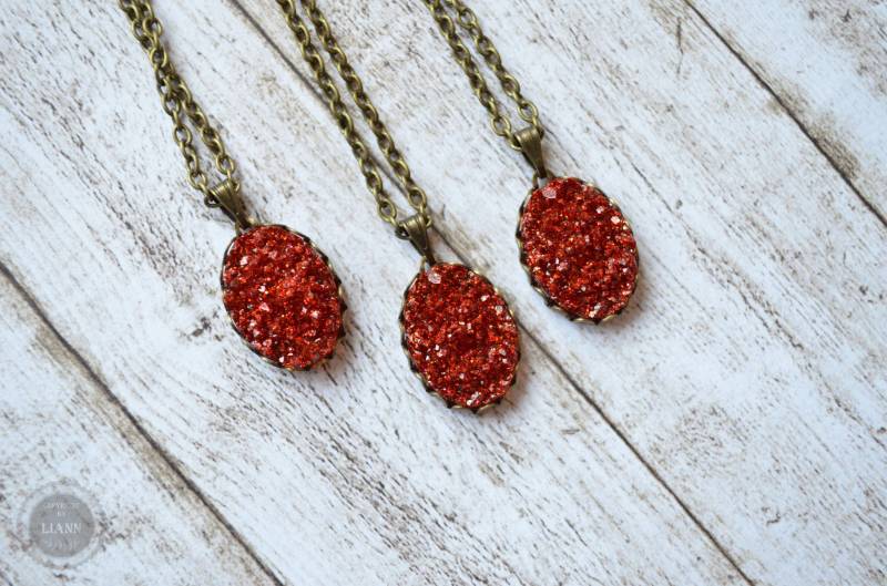 Halskette - Feuergestein von LiAnnSchmuck
