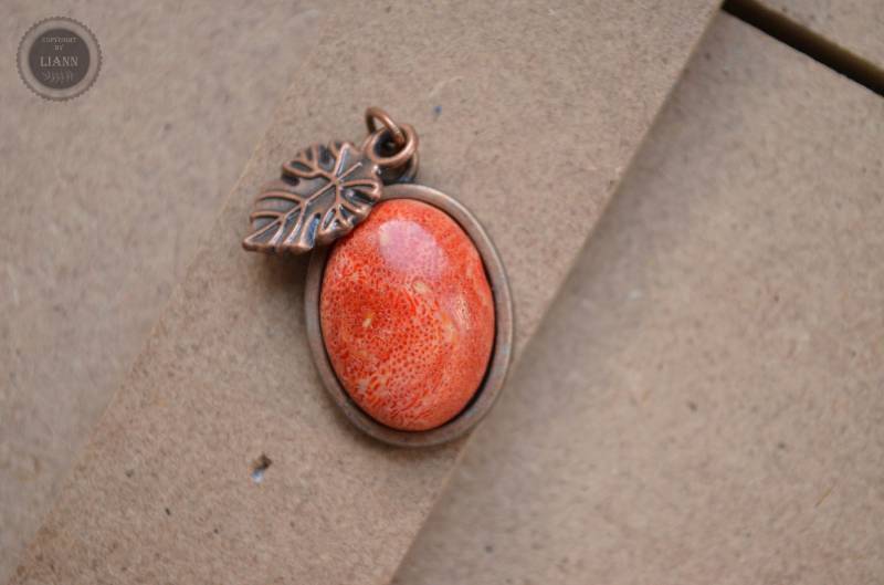 Kettenanhänger - Sommerblatt von LiAnnSchmuck