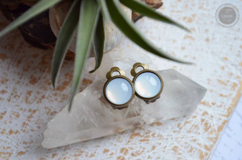 Ohrclips - Opalschimmer | 12 Mm von LiAnnSchmuck