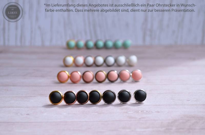 Ohrstecker - Matte Dots | 10 Mm von LiAnnSchmuck