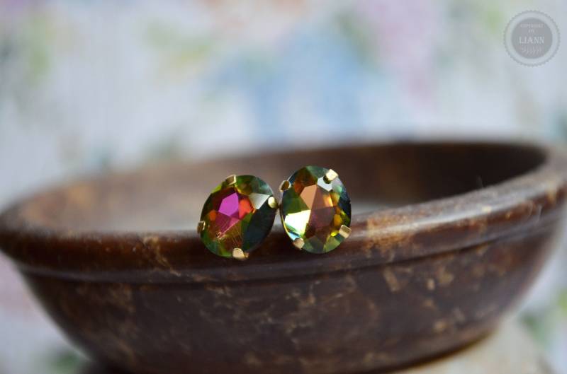 Ohrstecker - Regenbogentropfen von LiAnnSchmuck