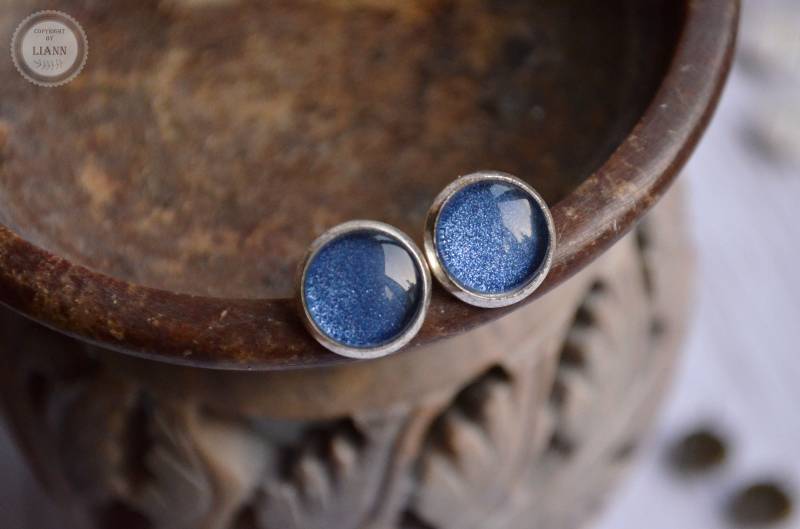 Ohrstecker - Silberblau | 12 Mm von LiAnnSchmuck