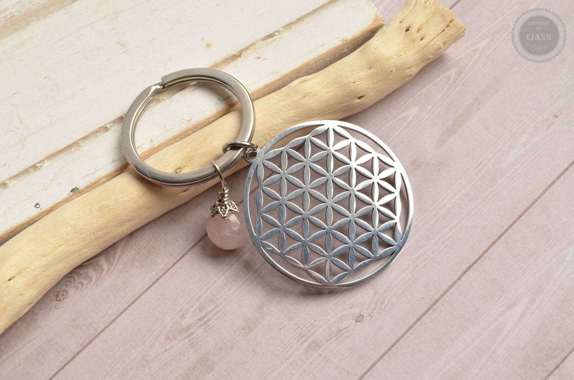 Schlüsselanhänger - Lebensblume von LiAnnSchmuck