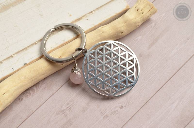 Schlüsselanhänger - Lebensblume von LiAnnSchmuck