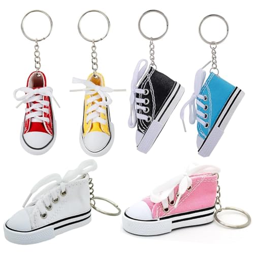 LiJuanWang Schuh Schlüsselanhänger,6 Stück Mini Canvas Sneaker Schuh Keychain Schlüsselanhänger Mini Segeltuch Sneaker Schuh Schlüsselring Schlüssel Anhänger für Frauen Girl Souvenir Geschenk LiJuanWang Schuh Schlüsselanhänger,6 Stück Mini Canvas Sneaker Schuh Keychain Schlüsselanhänger Mini Segeltuch Sneaker Schuh Schlüsselring Schlüssel Anhänger für Frauen Girl Souvenir Geschenk von LiJuanWang