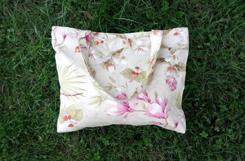 Magnolia Tote Weekend Tasche Valentinstag Geschenk Für Mama Shopper Stofftasche Reißverschlusstasche Мом Everyday von LiLaChicandLovely