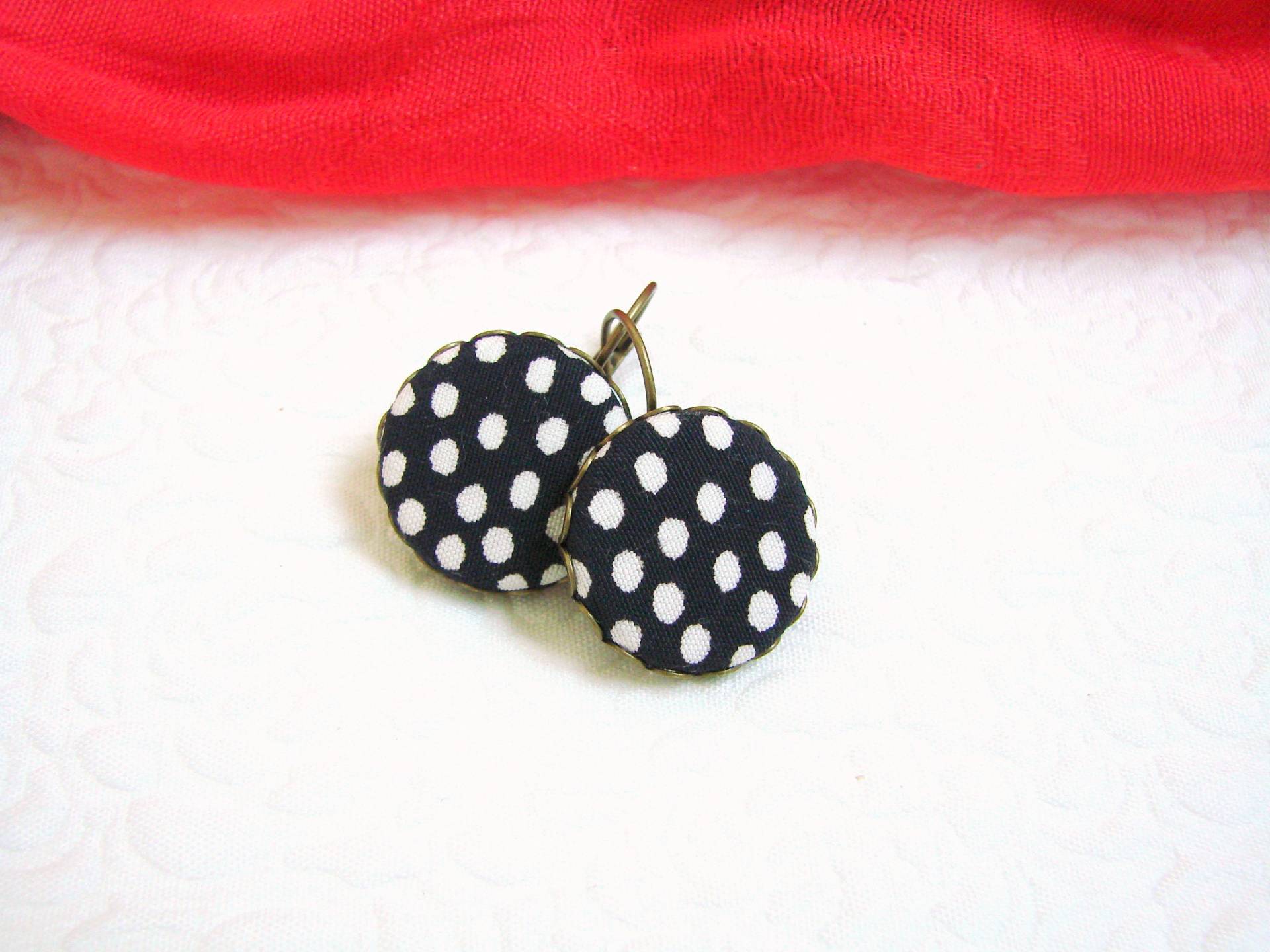 Ohrhänger Gepunktet Landhaus Kern Geschenk Für Mama Ohrringe Flamenco Sie Baumeln Freundin von LiLaChicandLovely