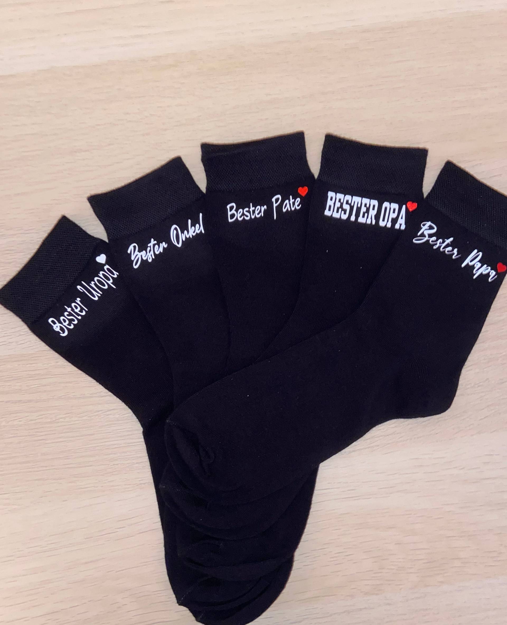 Personalisierte Socken/Mit Spruch Socke Bester Papa, Mama, Opa, Oma, Pate, Patin, Onkel, Tante Individuelle von LiLaFe
