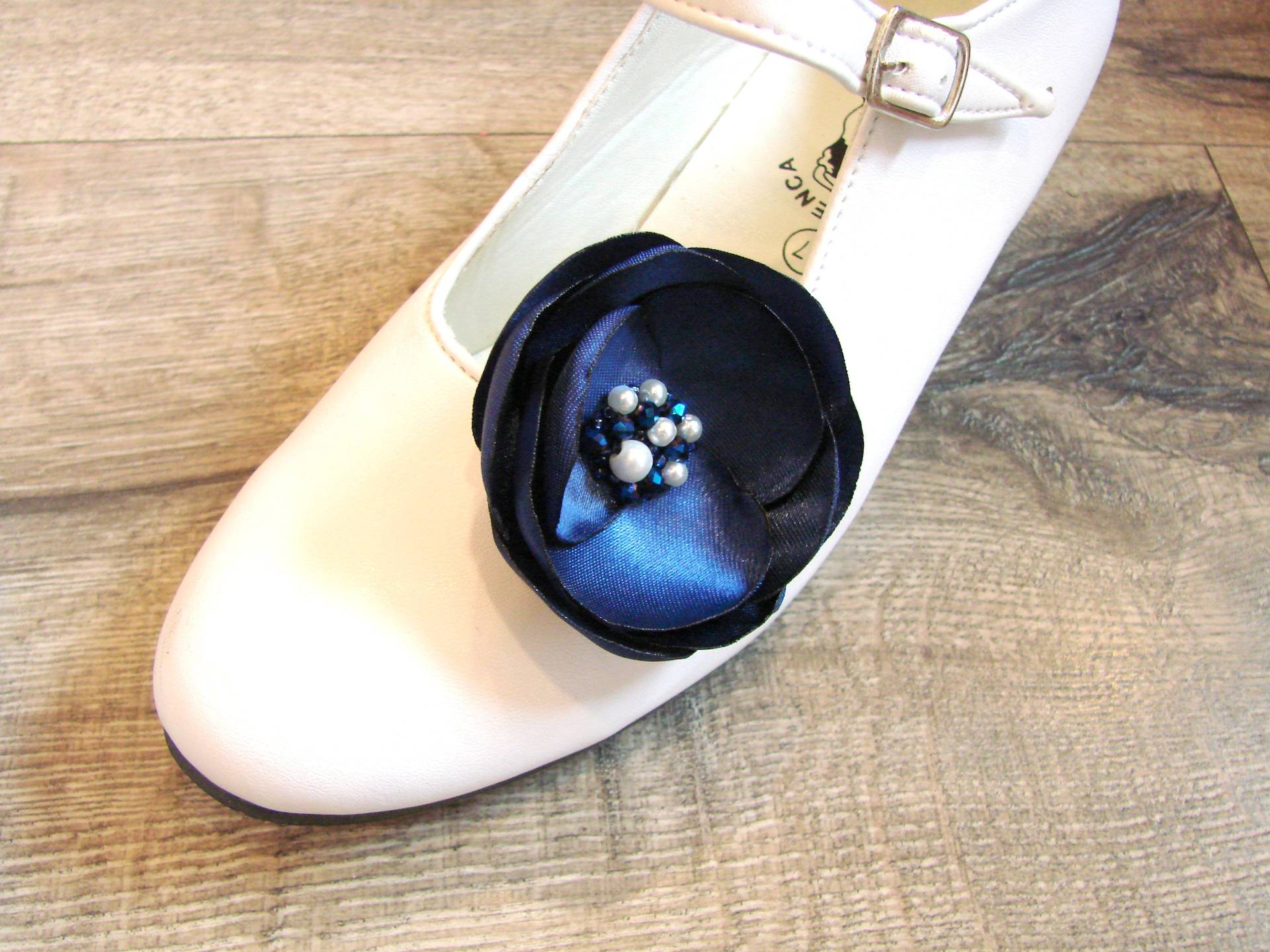 Braut Schuhclips - Brautschuhclips Blauer Schuhschmuck von LiLaGarden