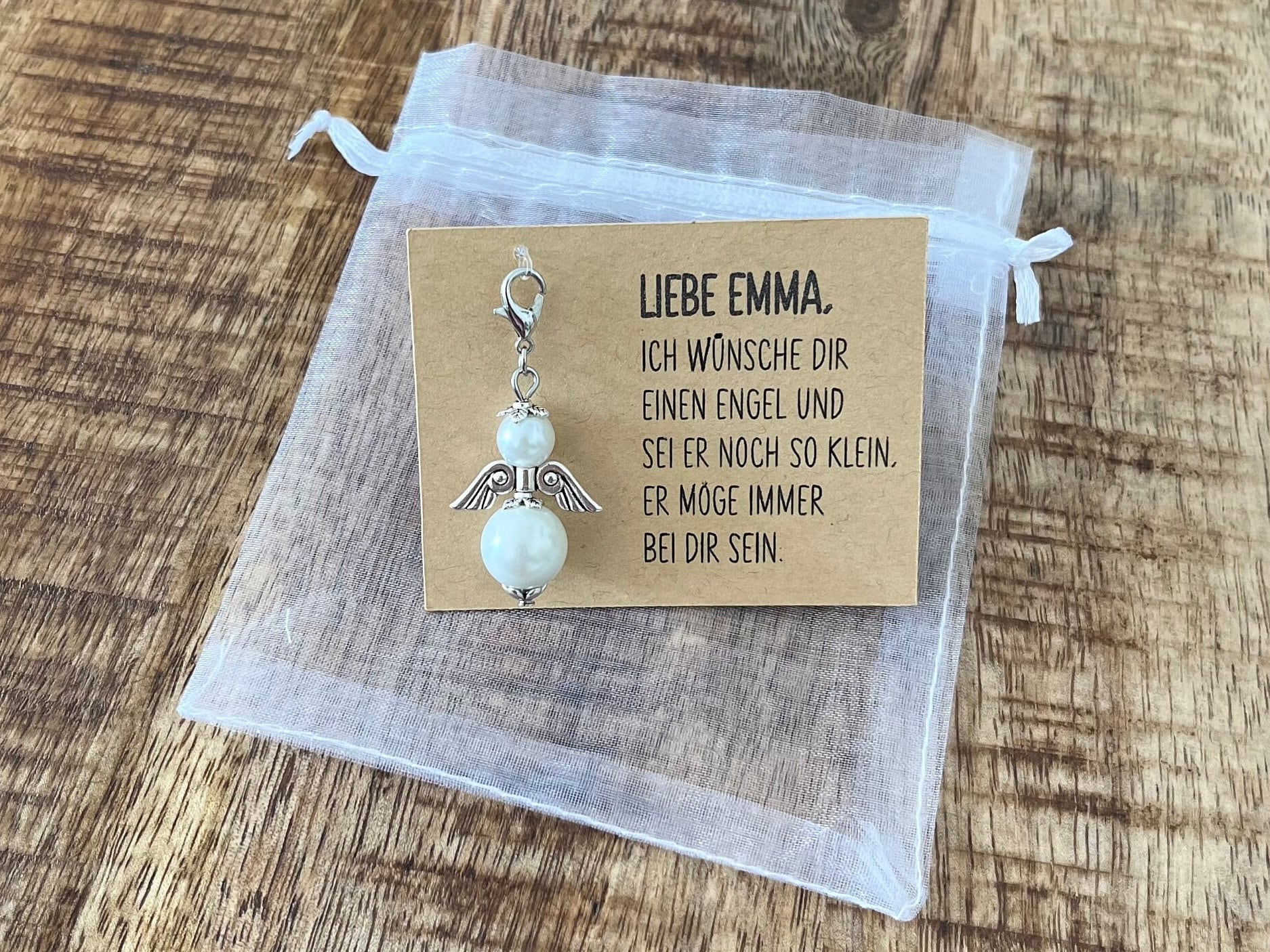 Personalisierter Schutzengel-Anhänger Mit Karte | Geschenk Glücksbringer Name Personalisierter Schutzengel-Anhänger Mit Karte | Geschenk Glücksbringer Name von LiLiShopLichtarbeit