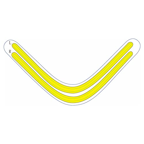 LiLiTok LED-Lichtleiste für PS5 Konsole, Host-Lichtleiste Regenbogen Farbverlauf Aufkleber Selbstklebende Abziehbilder für PS5 Spielzubehör (Gelb) von LiLiTok