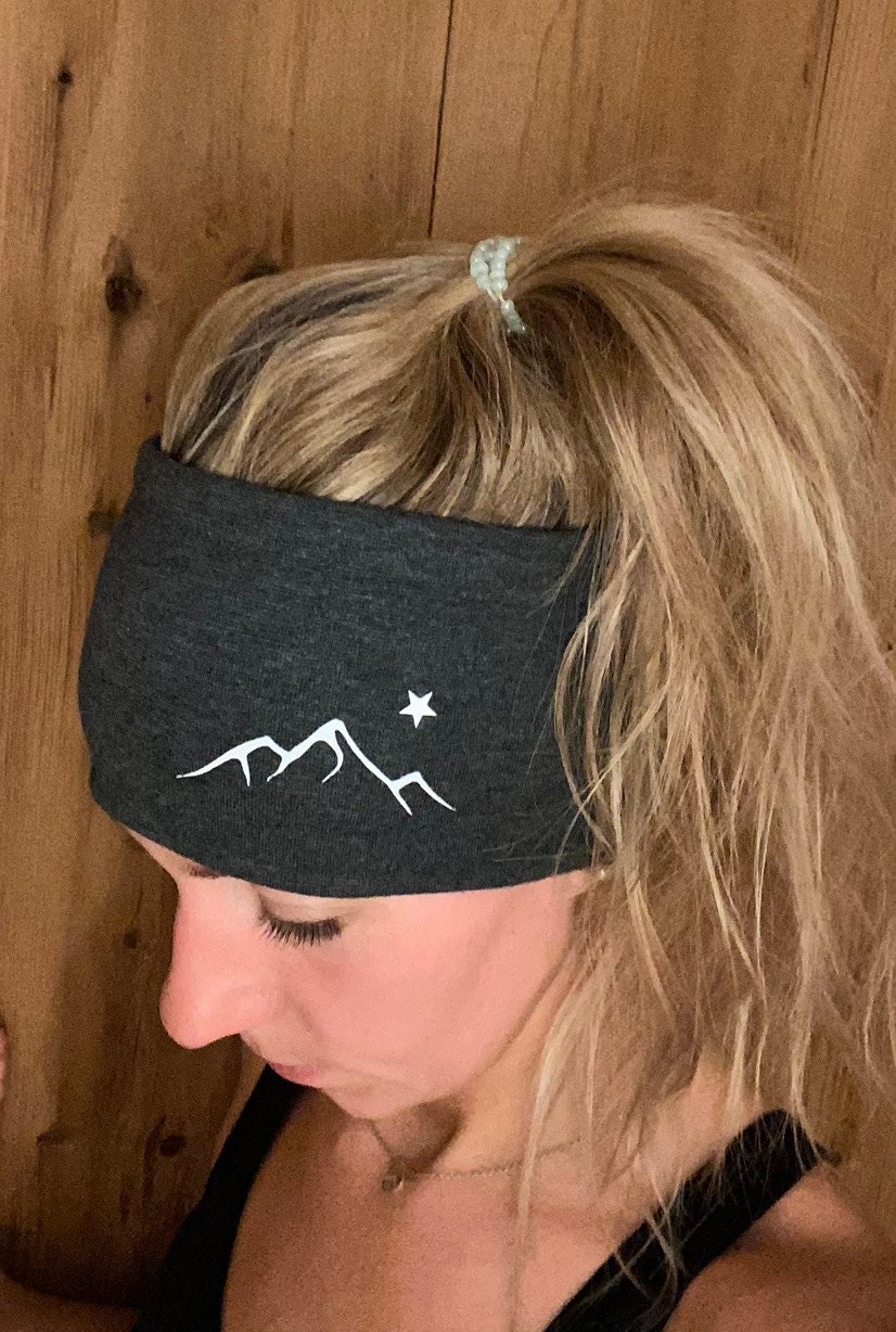 stirnband Mit Bergmotiv & Neo Edition stirnband Mit Bergmotiv & Neo Edition von LiMaNaKreativ