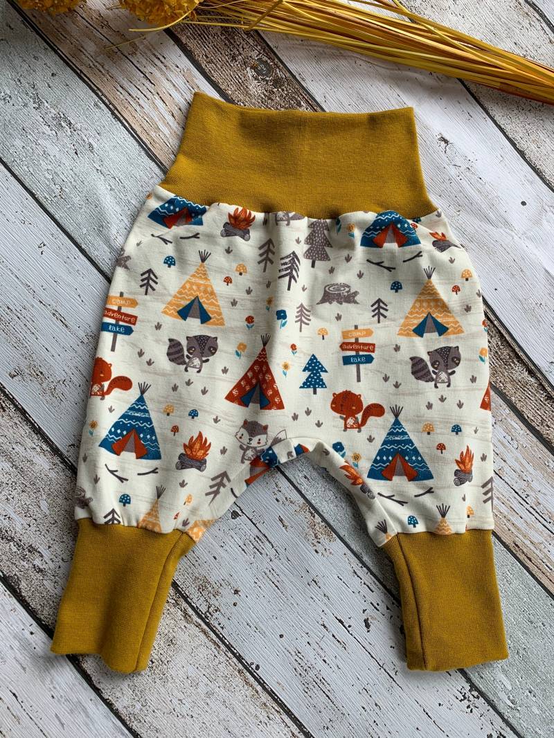 Pumphose Baby Fuchs Und Waschbär Bio Jersey Stoffonkel von LiMeLaden
